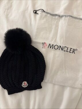 Moncler | Accessories | Moncler Palm Angels Ivory Knit Hat | Poshmark